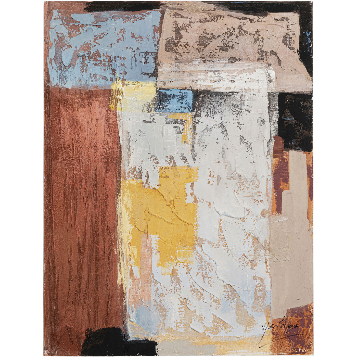 [54811] Cuadro lienzo Art Splash naranja 90x120cm