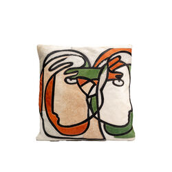 Cushion Thoughts Faces 40x40cm
