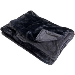 Blanket Fur Black 140x200cm