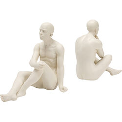 Buchstütze Meditating Man (2/Set)