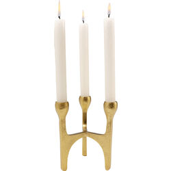 Candle Holder Stacky Gold 15cm
