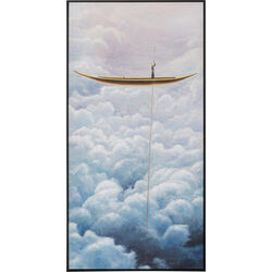Cuadro enmarcado Cloud Boat 60x120cm