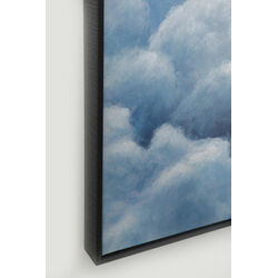 Gerahmtes Bild Cloud Boat 60x120cm