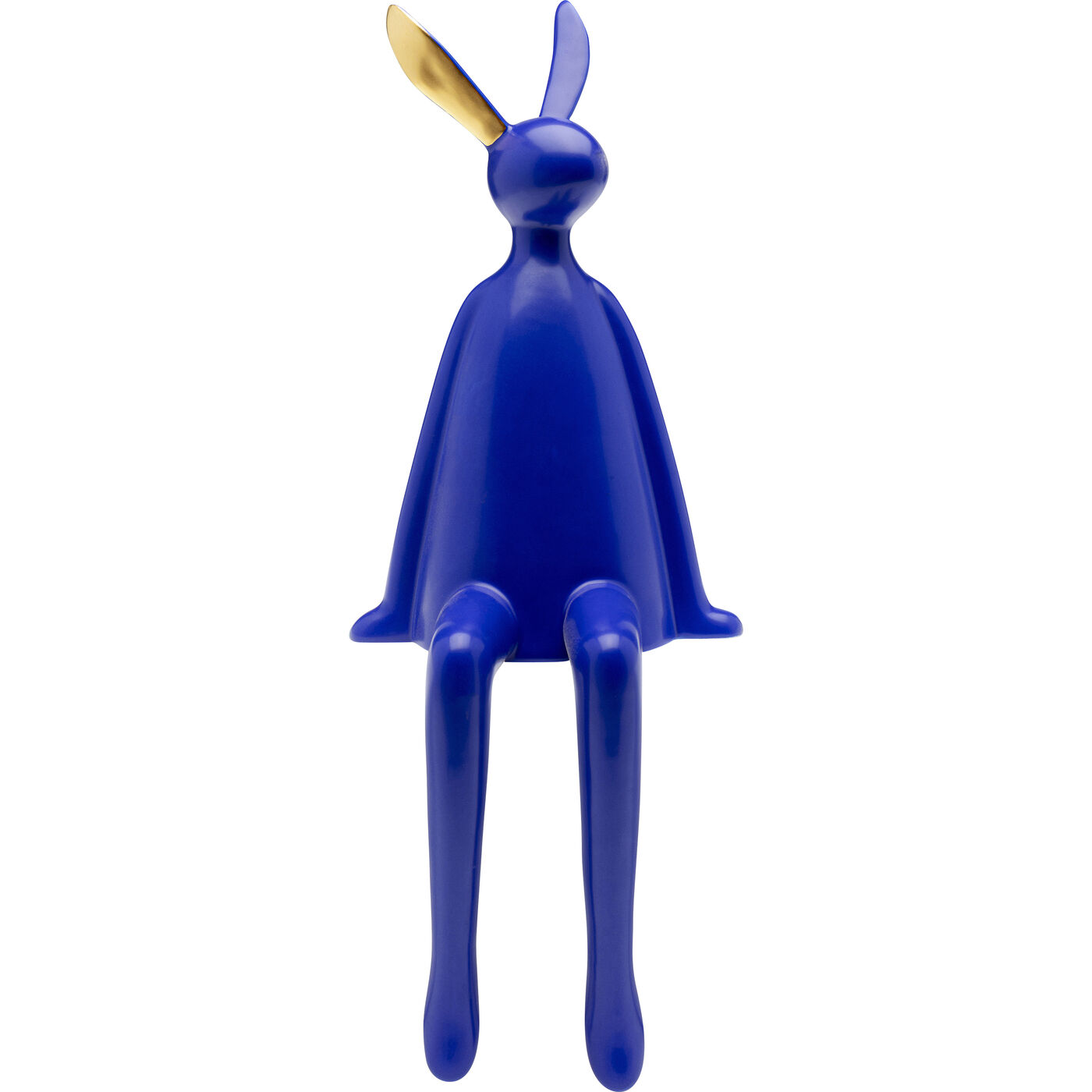 [55028] Figura deco Sitting Rabbit azul 35cm