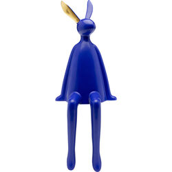 55028 - Deko Figur Sitting Rabbit Blau 35cm