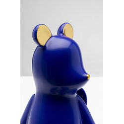 Deko Figur Sitting Bear Blau 20cm