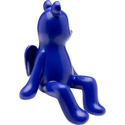 Figura deco Sitting Squirrel azul 20cm