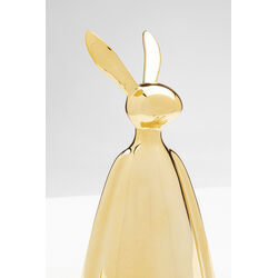 Figura deco Sitting Rabbit dorado 35cm