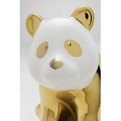 Deco Figurine Sitting Panda Gold 18cm