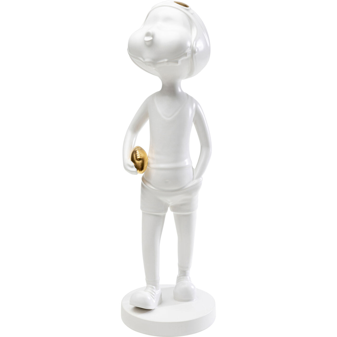 [55049] Figura deco Ball Girl blanco 41cm