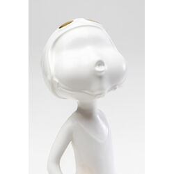 Deco Figurine Ball Girl White 41cm