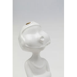 Deco Figurine Ball Girl White 29cm