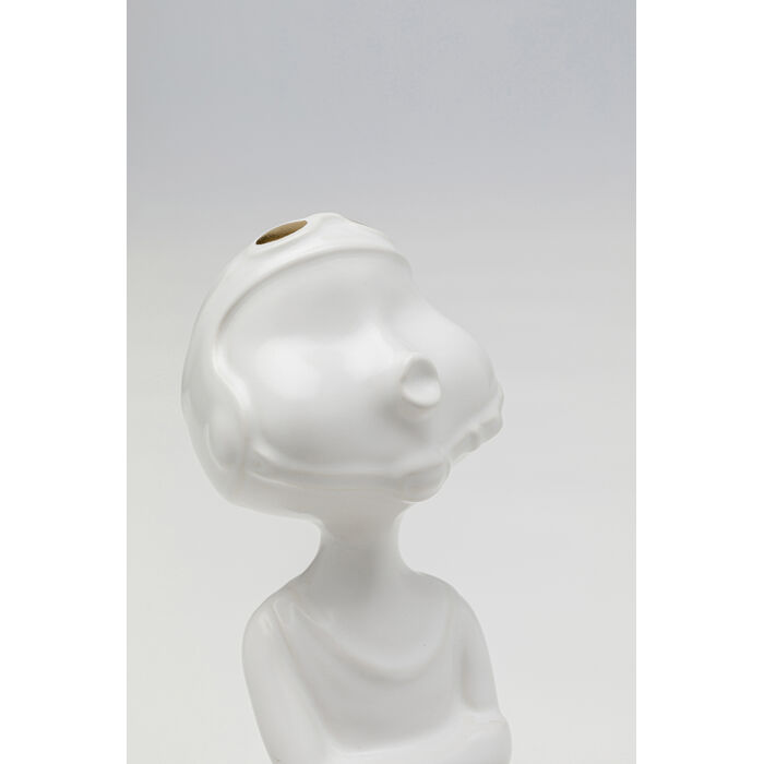 Deco Figurine Ball Girl White 29cm