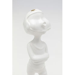 Deco Figurine Ball Girl White 29cm