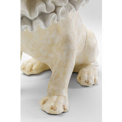 Figura deco King Dog blanco 33cm