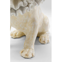 Figura decorativa King Dog bianco 33cm