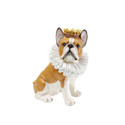 55069 - Figurine décorative King Dog marron 29cm