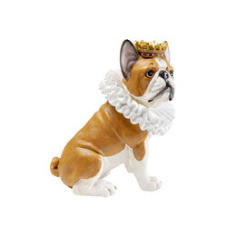 Figura deco King Dog marrón 29cm