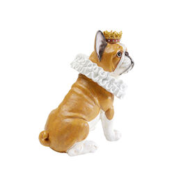 Figurine décorative King Dog marron 29cm