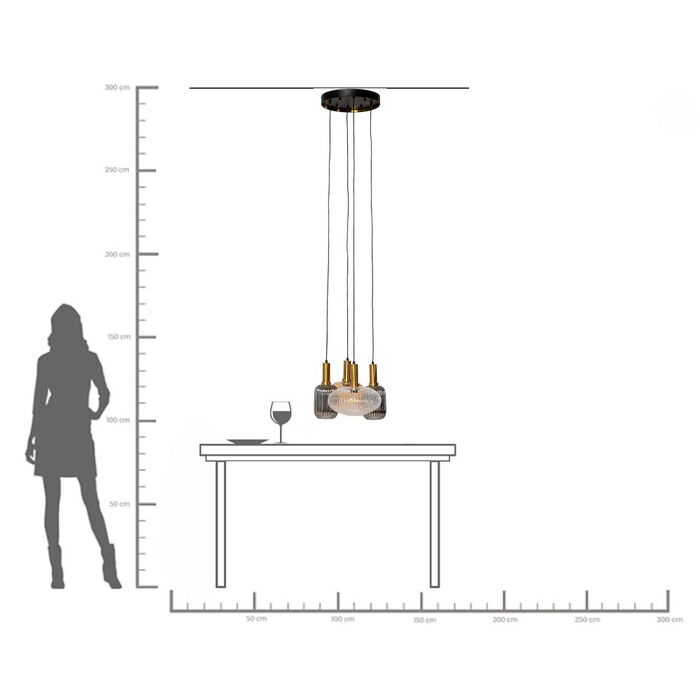 Lampadario Lobby Quattro Ø50cm