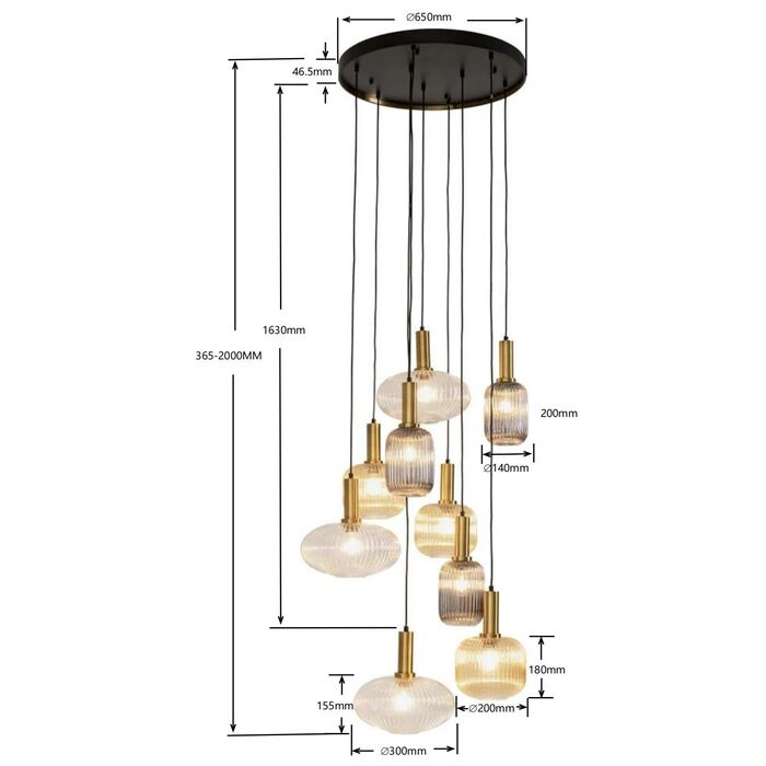 Lámpara Lobby Nove Ø80cm