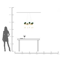 Hängeleuchte Charleston Six Ø68cm