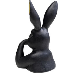 Deco Figurine Sweet Rabbit Black 23cm