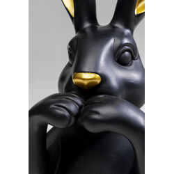 Deco Figurine Sweet Rabbit Black 31cm