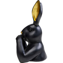 Deco Figurine Sweet Rabbit Black 31cm