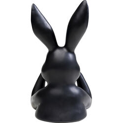 Deco Figurine Sweet Rabbit Black 31cm