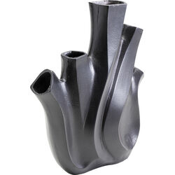 Vase Flame Black 29cm