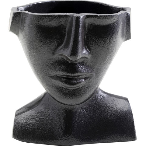 Jarrón Rostro negro 17cm