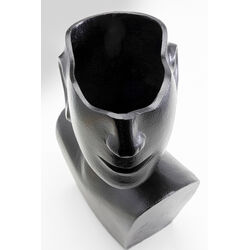 Vase Rostro Side noir 27cm