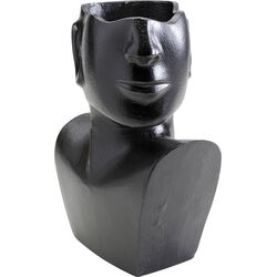 Vase Rostro Side noir 27cm