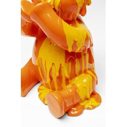 Figura decorativa Sitting Gelato Bear arancione 37