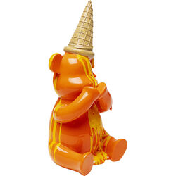 Figura decorativa Sitting Gelato Bear arancione 37