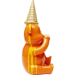 Figura decorativa Sitting Gelato Bear arancione 37