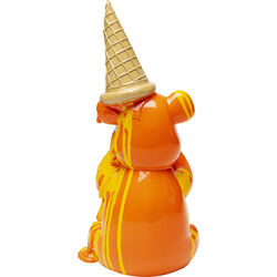 Figura decorativa Sitting Gelato Bear arancione 37