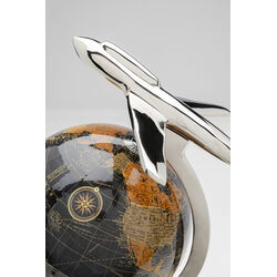 Deco Object Globe Top Plane 39cm