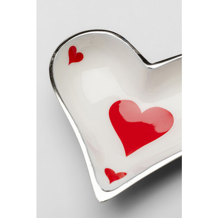 Deko Schale Hearts Card 15x13cm