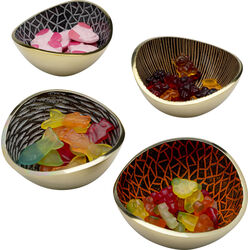 Deko Schale Samba Colore Crackle (4/Set)