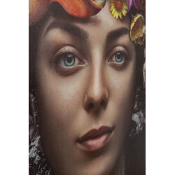 Quadro tela Flower Art Lady 200x200cm