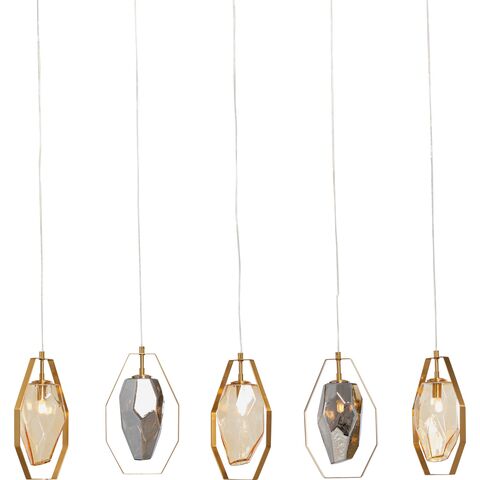 Pendant Lamp Diamond Fever Dining Brass 110cm