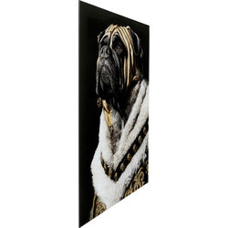 Glasbild King Pug 40x60cm