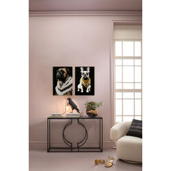 55412 - Glass Picture King Pug 40x60cm