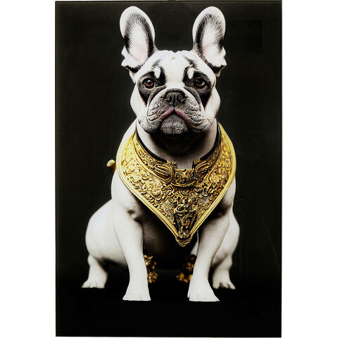Tableau verre Noble Dog 40x60cm