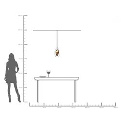 Hängeleuchte Diamond Fever Dining Schwarz 17cm