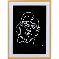 Framed Picture Faccia Arte Woman 60x80cm