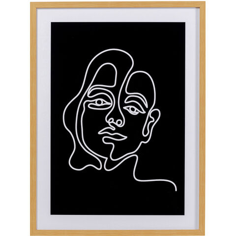 Framed Picture Faccia Arte Woman 60x80cm