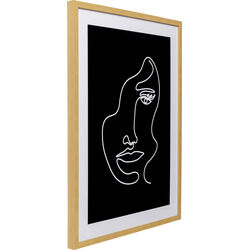 Framed Picture Faccia Arte Woman 60x80cm